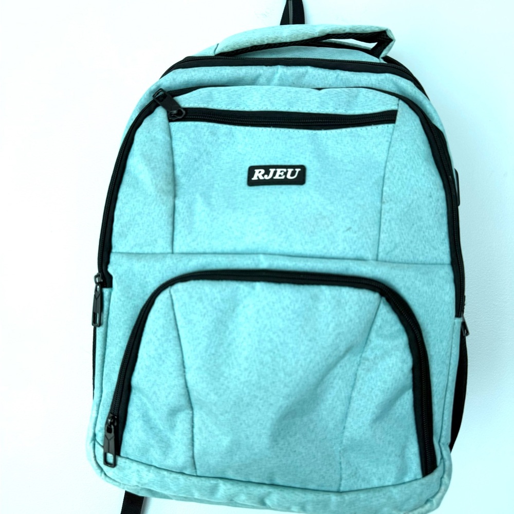 School Backpack 17.3  Inch Anti Theft Laptop Bookbag with USB Charging Port Teal